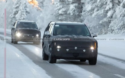 Nguyên mẫu Hyundai Santa Fe bản nâng cấp lộ diện, thay đổi mạnh phần đầu và đuôi xe